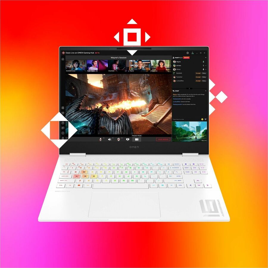 OMEN Transcend 16-u0000 16-u0013dx 16" Notebook - WQXGA - Intel Core i9 13th Gen i9-13900HX - 16 GB - 1 TB SSD - Ceramic White 7M462UAR#ABA