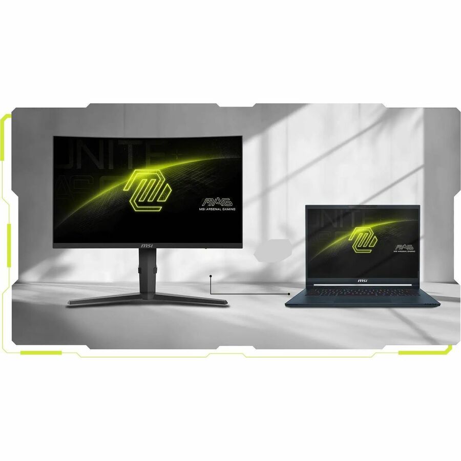 MSI MAG 275CQRF QD E2 27" Class WQHD Curved Screen Gaming LCD Monitor - 16:9 - Black MAG275CQRFQDE2