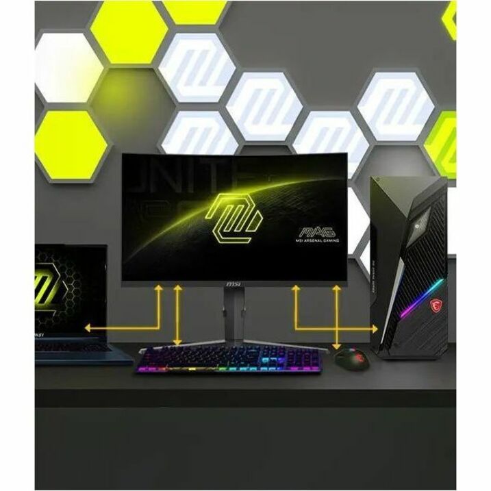 MSI MAG 275CQRF QD E2 27" Class WQHD Curved Screen Gaming LCD Monitor - 16:9 - Black MAG275CQRFQDE2