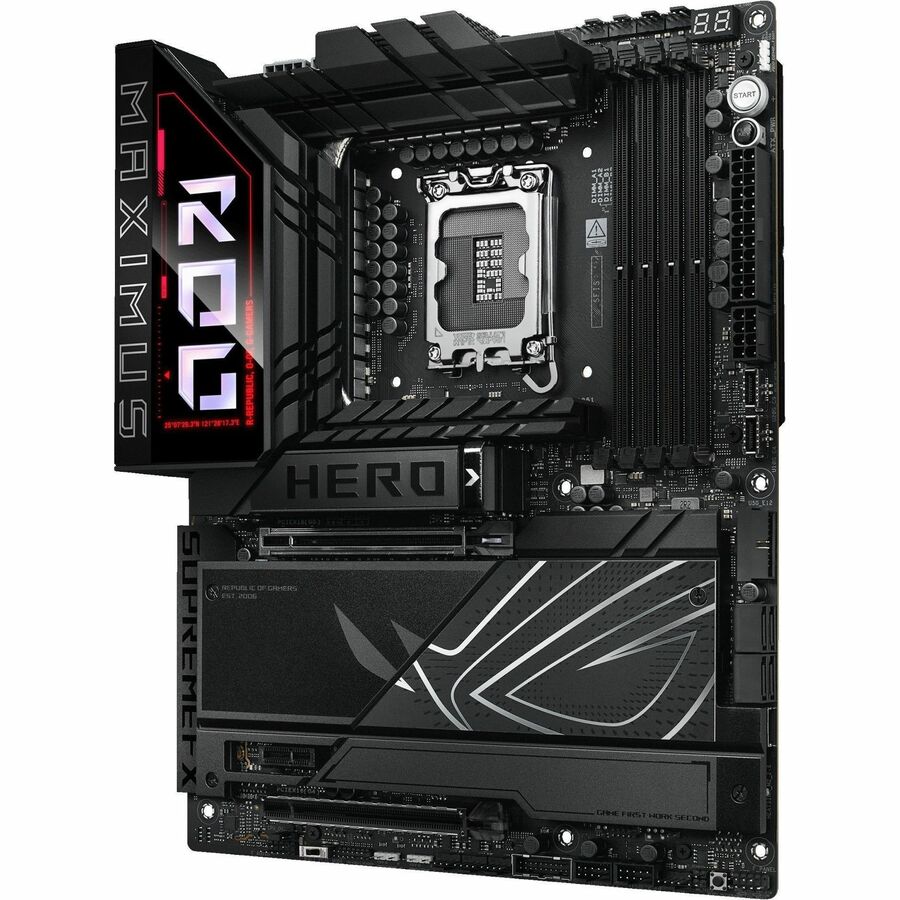 Asus ROG MAXIMUS Z890 HERO Gaming Desktop Motherboard - Intel Z890 Chipset - Socket LGA-1851 - ATX ROG MAXIMUS Z890 HERO