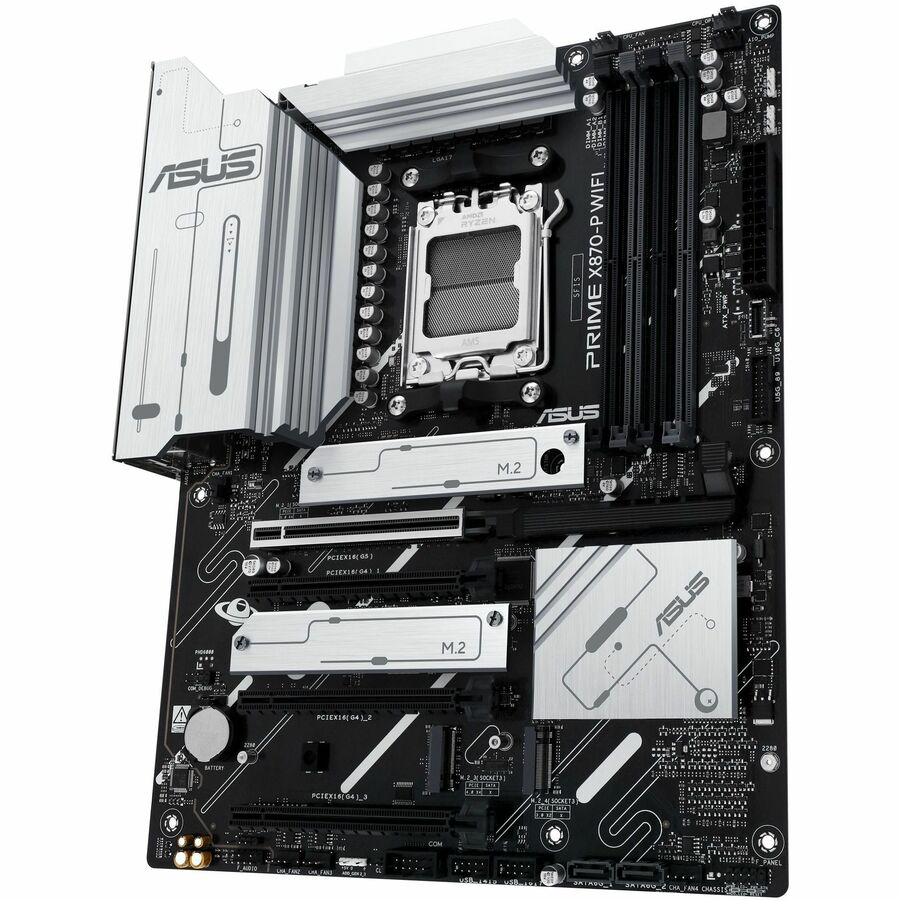 Asus Prime X870-P WIFI Gaming Desktop Motherboard - AMD X870 Chipset - Socket AM5 - ATX PRIMEX870-PWIFI