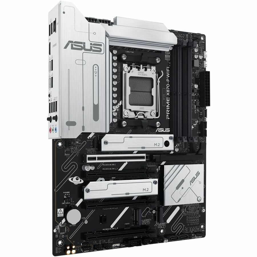 Asus Prime X870-P WIFI Gaming Desktop Motherboard - AMD X870 Chipset - Socket AM5 - ATX PRIMEX870-PWIFI