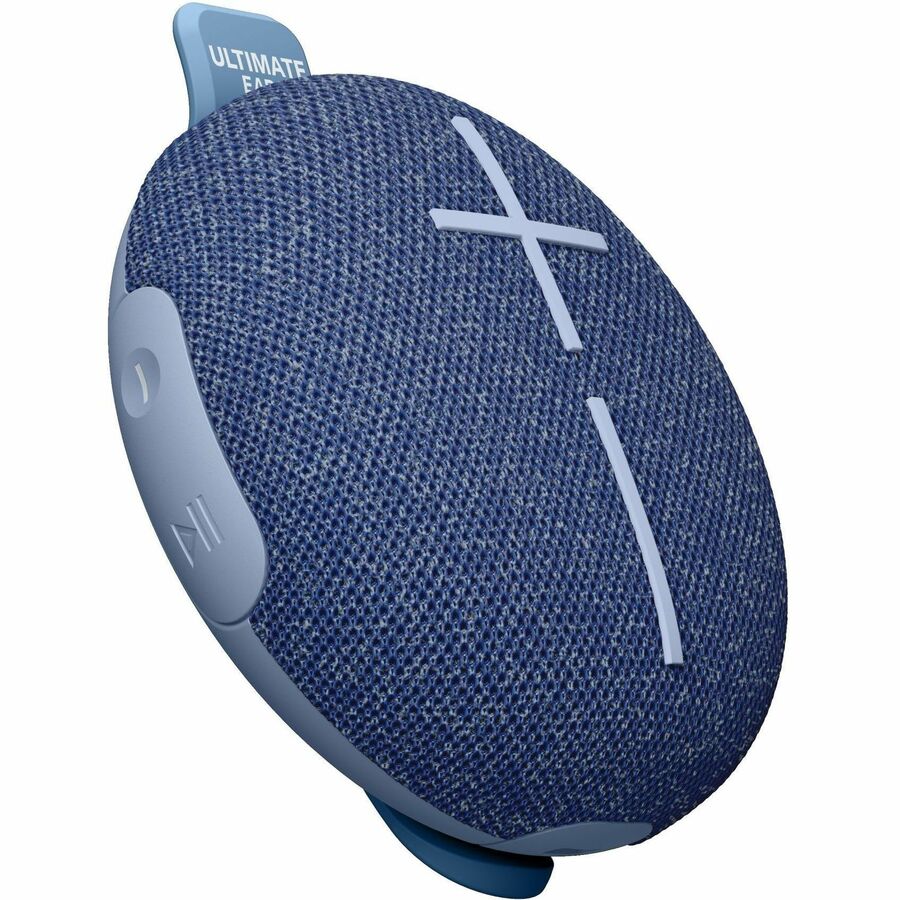 ULTIMATE EARS MINIROLL Ultra-Portable Waterproof Bluetooth Speaker, Big Bass, IP67 Dustproof, 131 ft (40 m) Range - Majestic Blue 984-002020