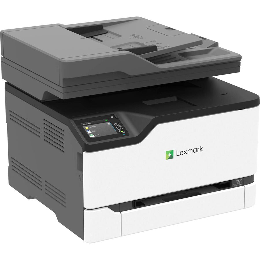 Lexmark CX431adw Laser Multifunction Printer-Color-Copier/Fax/Scanner-26 ppm Mono/26 ppm Color Print-2400x600 dpi Print-Automatic Duplex Print-75000 Pages-251 sheets Input-600 dpi Optical Scan-Color Fax-Wireless LAN 40N9370