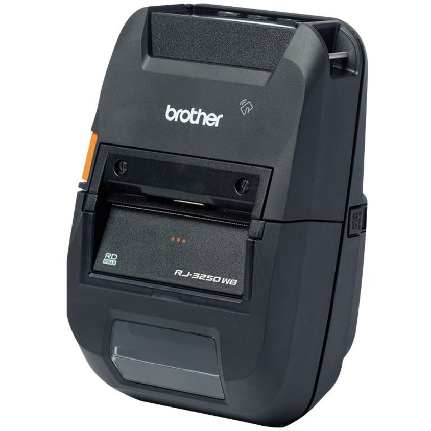 Brother RuggedJet RJ-3250WB-L Mobile Direct Thermal Printer - Monochrome - Portable - Label/Receipt Print - Ethernet - USB - Bluetooth - Wireless LAN - Black RJ3250WBL