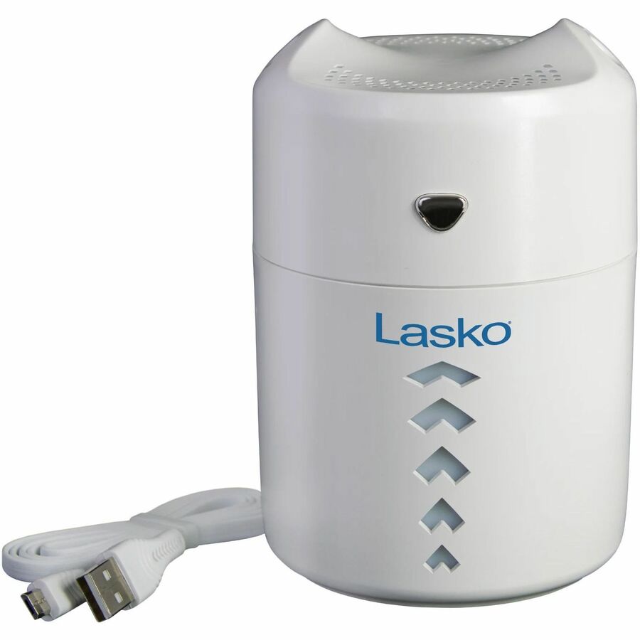 Lasko Ultrasonic Personal Cool Mist Humidifier with Nightlight, UH150, White UH150