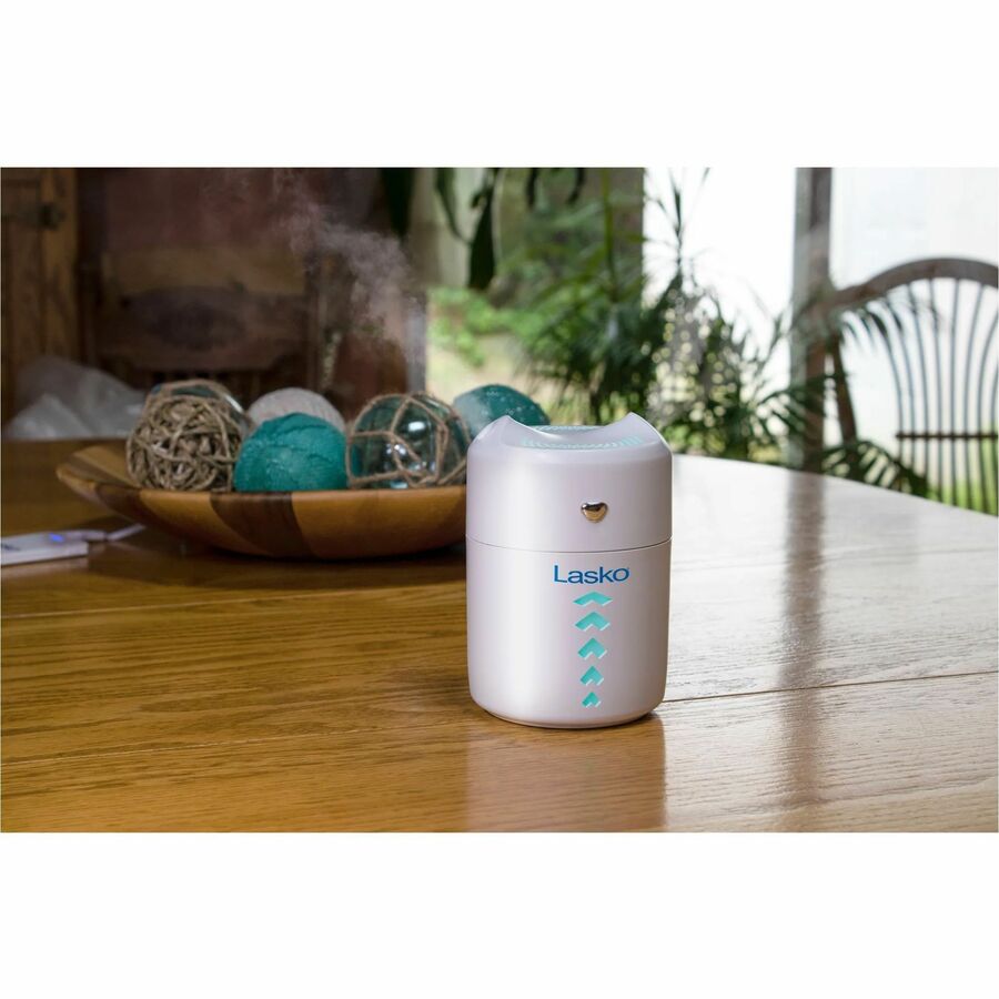 Lasko Ultrasonic Personal Cool Mist Humidifier with Nightlight, UH150, White UH150