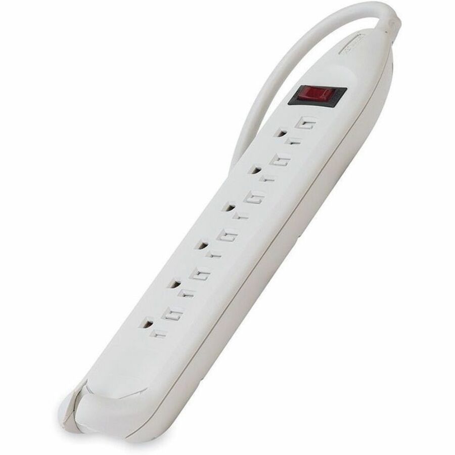 Belkin 6-Outlet Power Strip w/ On-Off Switch - 12ft Cord - Straight Plug - White F9D160-12