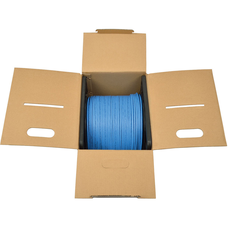 Eaton Tripp Lite Series Cat6 Gigabit Solid Core Plenum-Rated UTP CMP PVC Bulk Ethernet Cable, Blue, 1000 ft. (304.8 m), TAA N224-01K-BL
