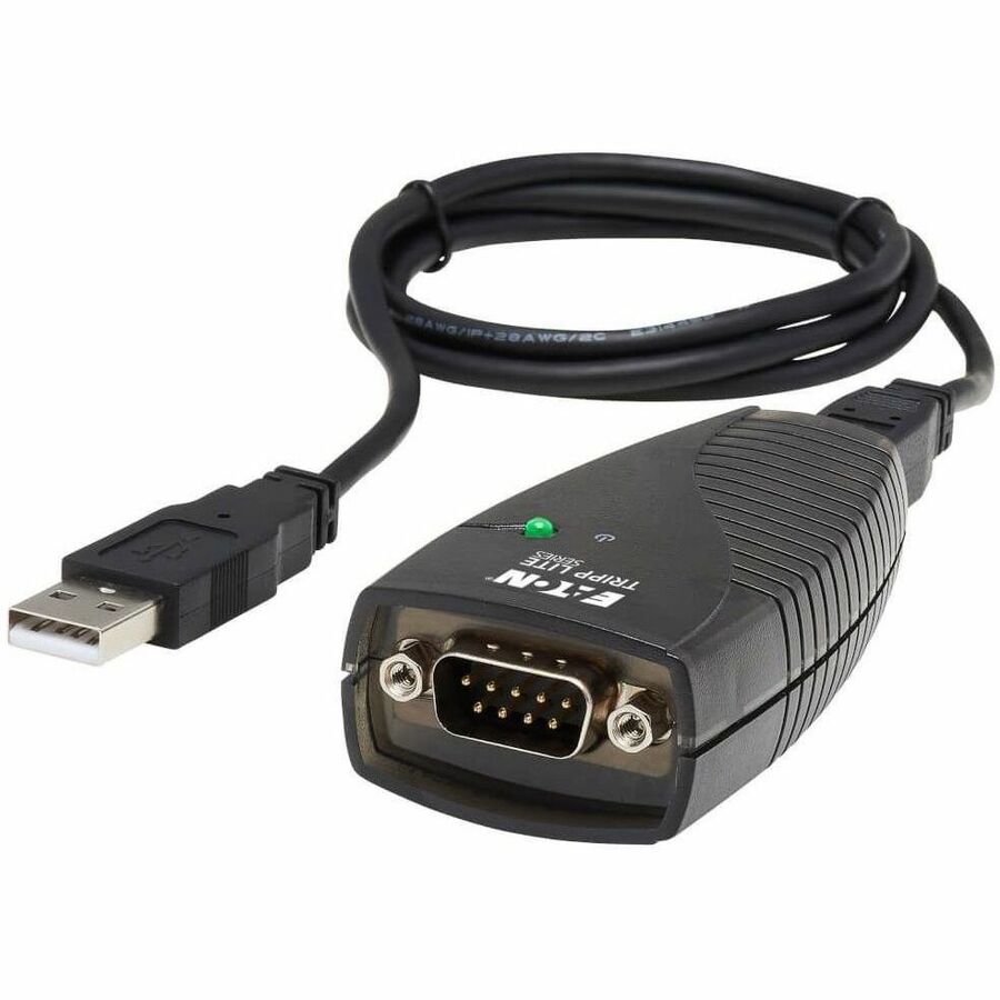 Eaton Tripp Lite Series Keyspan USB to Serial Adapter - USB-A Male to DB9 RS232 Male, 3 ft. (0.91 m), TAA USA-19HS