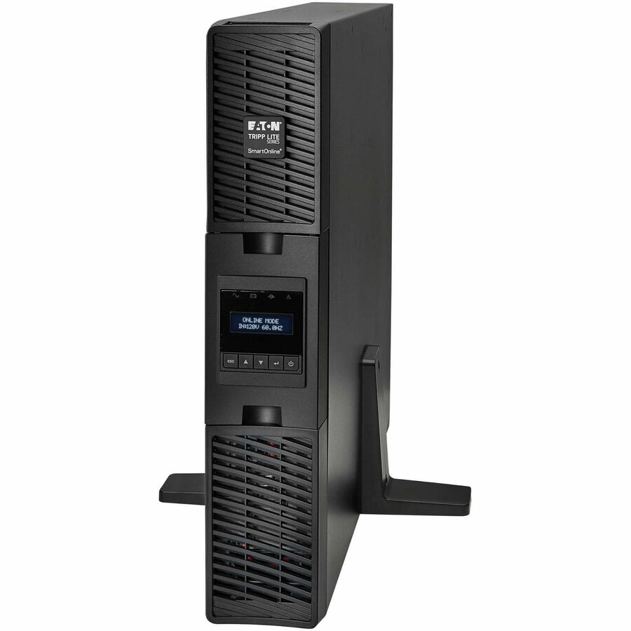 Eaton Tripp Lite Series SmartOnline 2000VA 1800W 120V Double-Conversion UPS - 7 Outlets, Extended Run, Network Card Included, LCD, USB, DB9, 2U Rack/Tower SU2200RTXLCDN