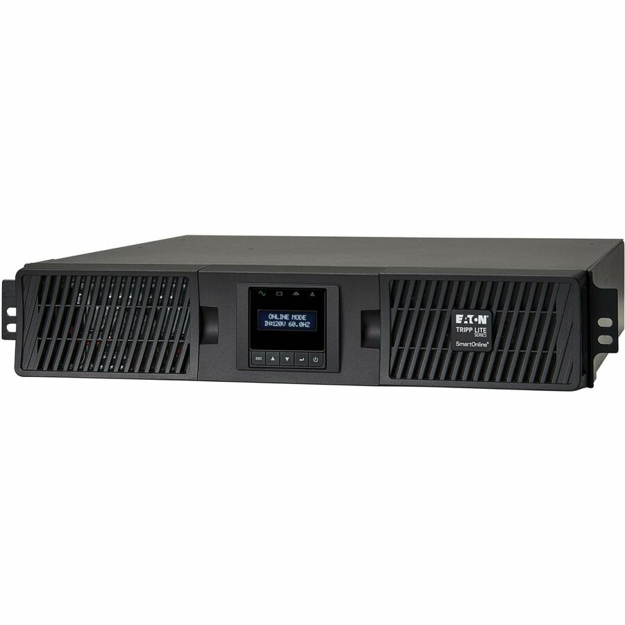Eaton Tripp Lite Series SmartOnline 2000VA 1800W 120V Double-Conversion UPS - 7 Outlets, Extended Run, Network Card Included, LCD, USB, DB9, 2U Rack/Tower SU2200RTXLCDN
