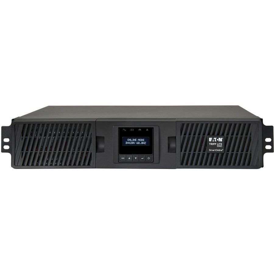 Eaton Tripp Lite Series SmartOnline 2000VA 1800W 120V Double-Conversion UPS - 7 Outlets, Extended Run, Network Card Included, LCD, USB, DB9, 2U Rack/Tower SU2200RTXLCDN