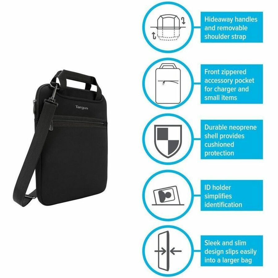 Targus TSS913 Carrying Case (Sleeve) for 14" Microsoft Surface Book Notebook, Chromebook - Black TSS913