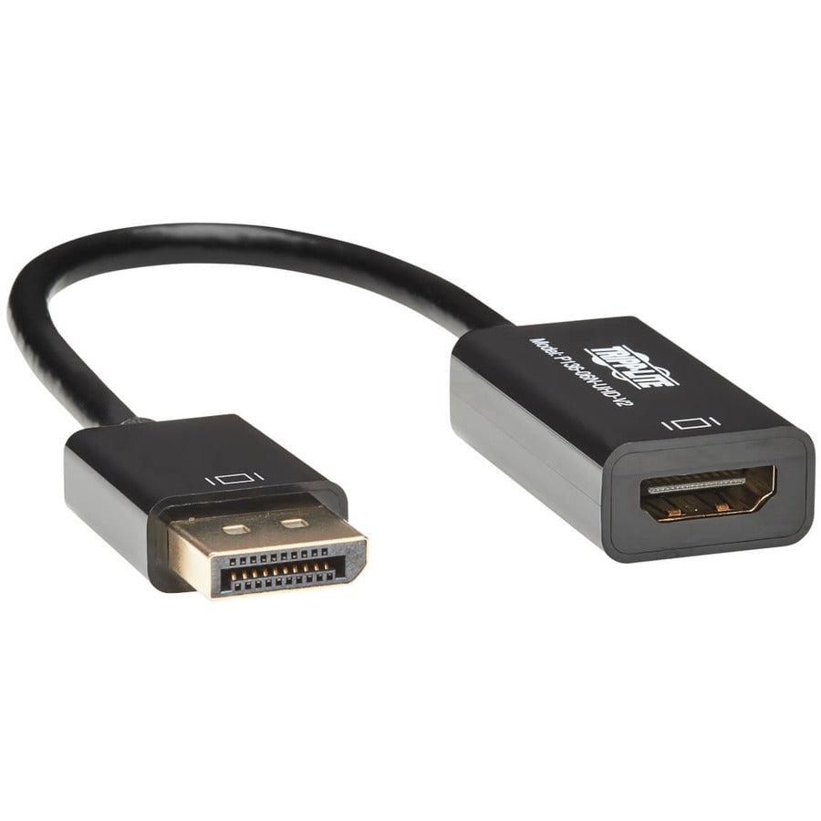 Tripp Lite by Eaton DisplayPort to HDMI 4K Active Adapter Video Converter, DP Ver 1.2, HDCP, 4K 30Hz (M/F), 6-in. (15.24 cm) P136-06N-UHD-V2