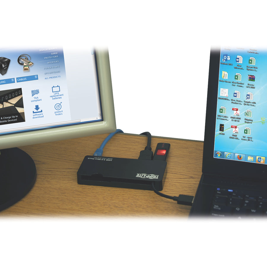 Tripp Lite by Eaton USB 3.x (5Gbps) Mini Dock with HDMI and VGA Video, GbE U342-SHG-001