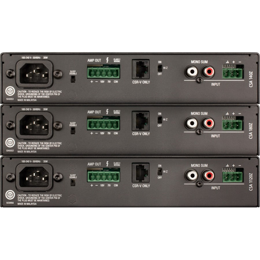 JBL Commercial CSA 180Z Amplifier - 80 W RMS - 1 Channel NCSA180Z-U-US