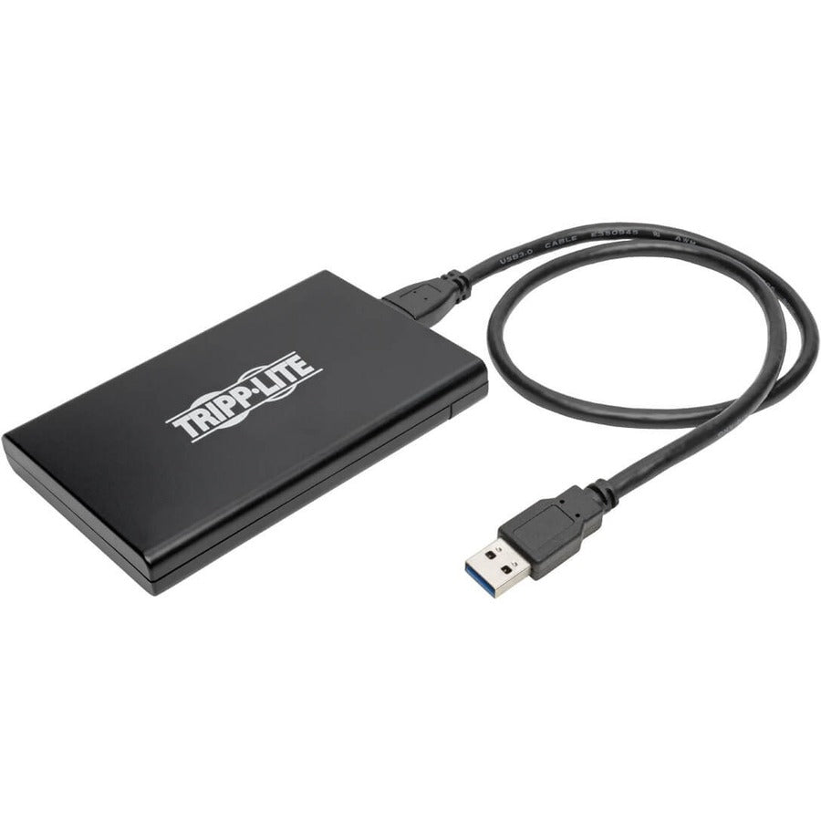Tripp Lite by Eaton USB 3.0 SuperSpeed External 2.5 in. SATA Hard Drive Enclosure with Built-In Cable and UASP Support U357-025-UASP