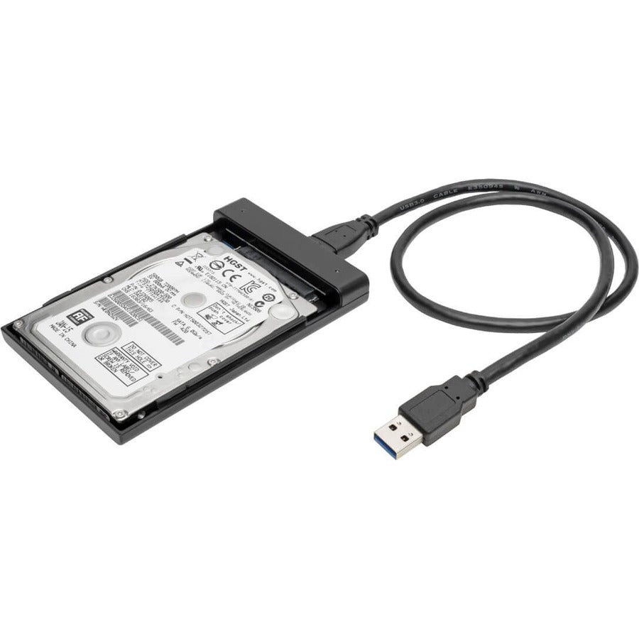 Tripp Lite by Eaton USB 3.0 SuperSpeed External 2.5 in. SATA Hard Drive Enclosure with Built-In Cable and UASP Support U357-025-UASP