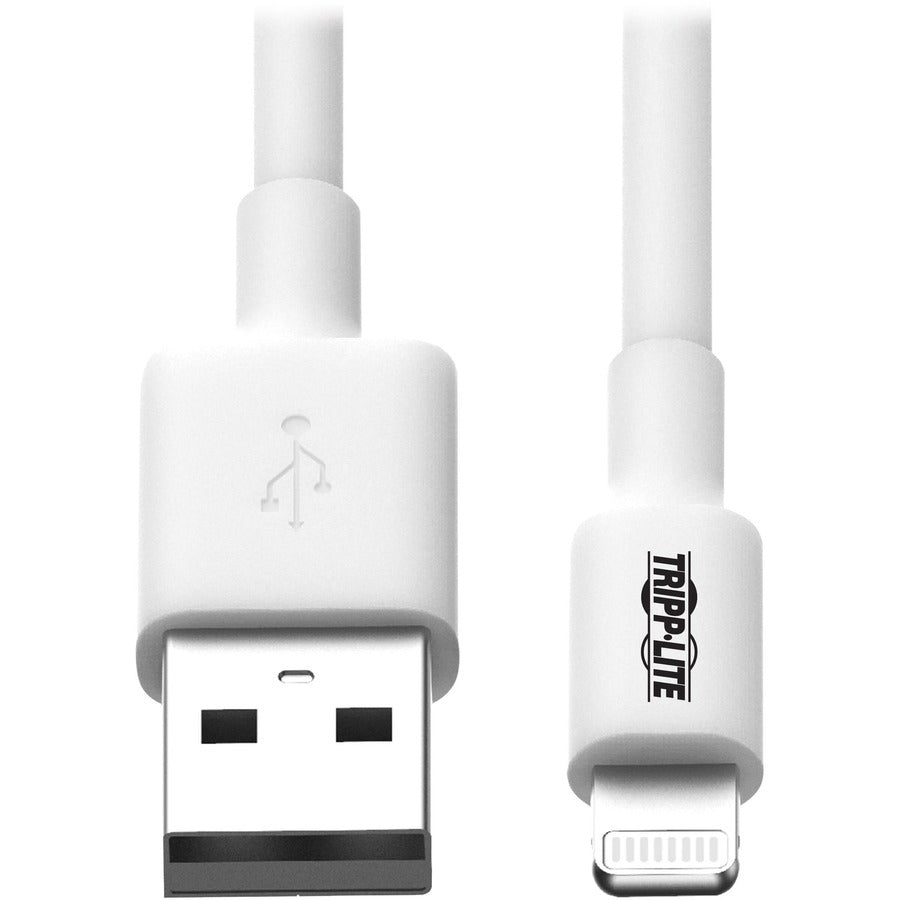 Eaton Tripp Lite Series USB-A to Lightning Sync/Charge Cable (M/M) - MFi Certified, White, 6 ft. (1.8 m) M100-006-WH