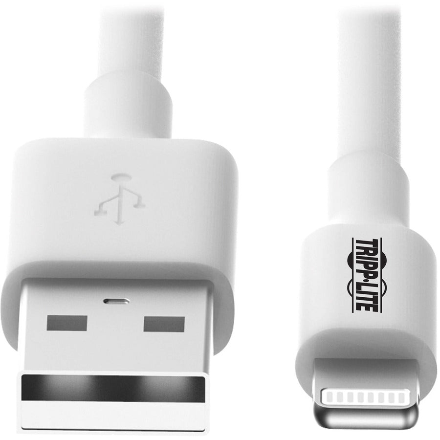 Eaton Tripp Lite Series USB-A to Lightning Sync/Charge Cable (M/M) - MFi Certified, White, 6 ft. (1.8 m) M100-006-WH