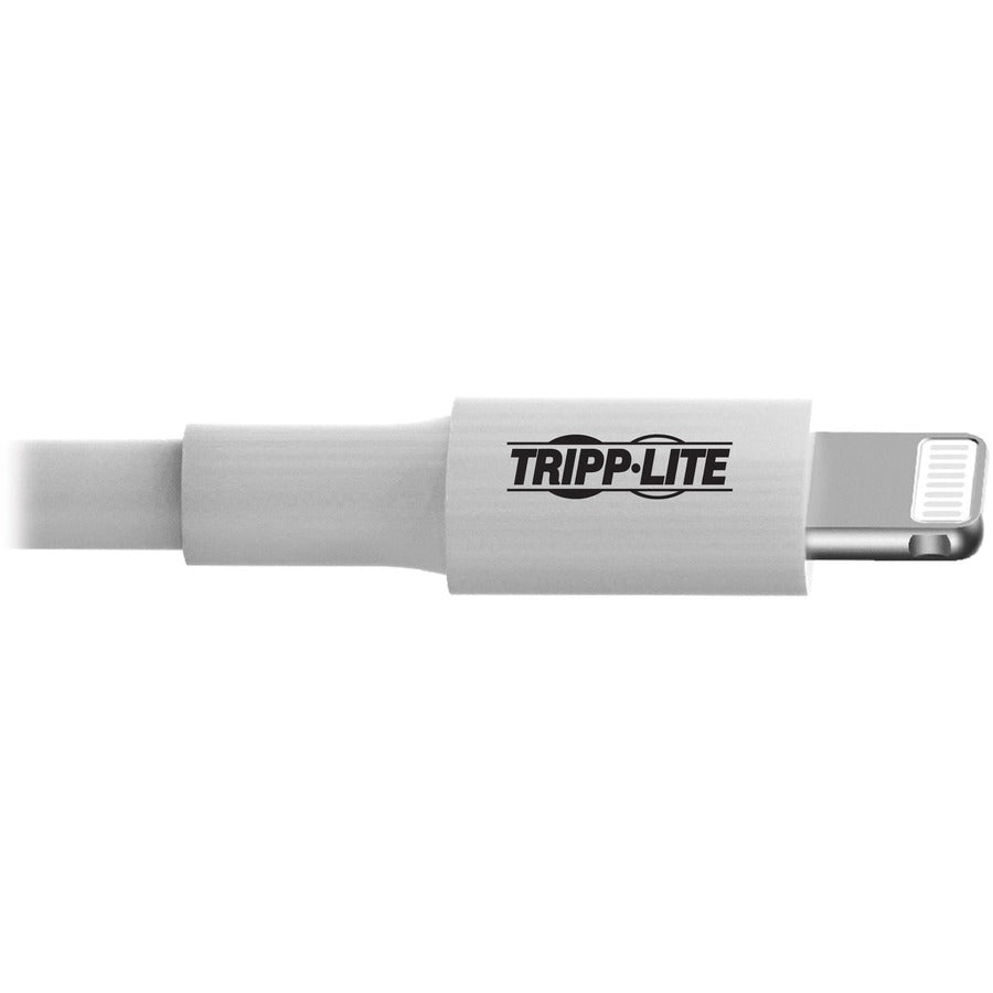 Eaton Tripp Lite Series USB-A to Lightning Sync/Charge Cable (M/M) - MFi Certified, White, 6 ft. (1.8 m) M100-006-WH