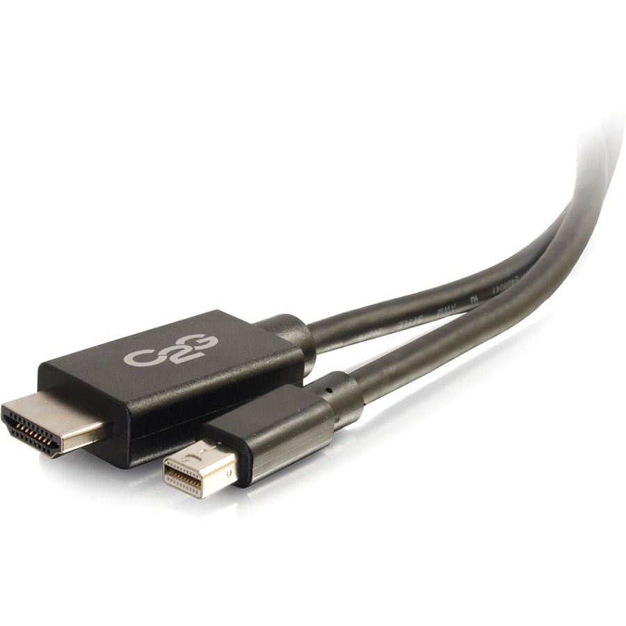 C2G 10ft Mini DisplayPort to HDMI Adapter Cable - Black - TAA 54422