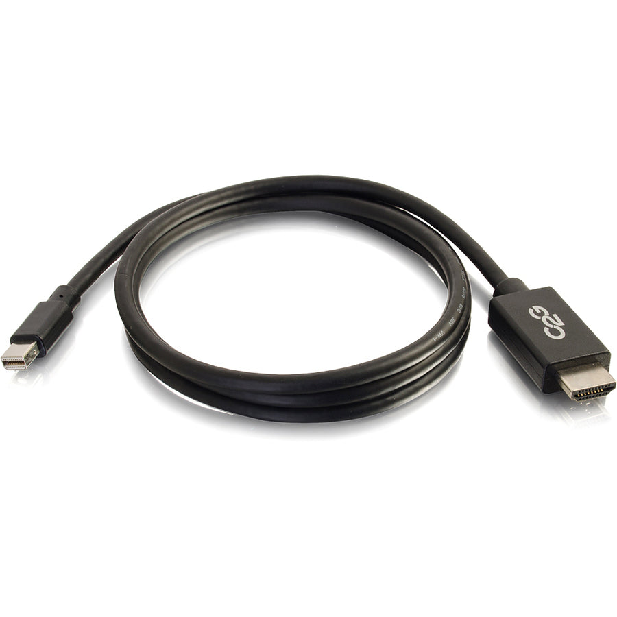 C2G 10ft Mini DisplayPort to HDMI Adapter Cable - Black - TAA 54422
