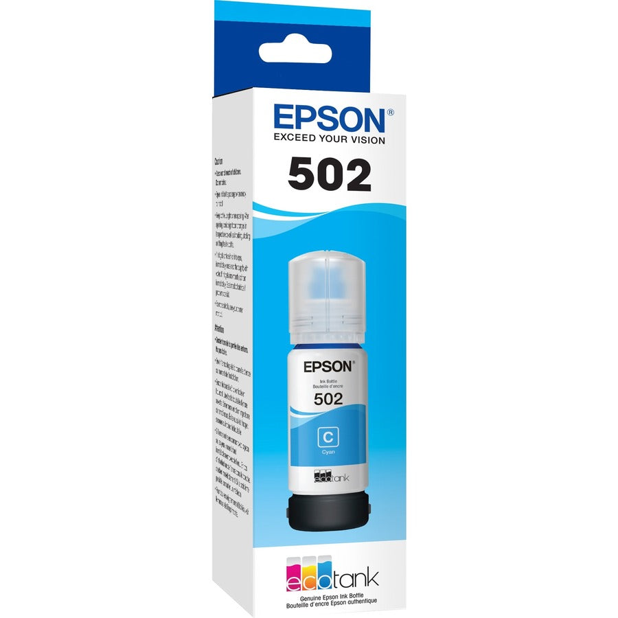 Epson T502, Cyan Ink Bottle T502220-S