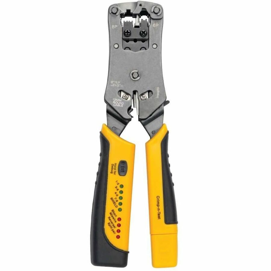 Eaton Tripp Lite Series RJ11/RJ12/RJ45 Wire Crimper with Built-in Cable Tester T100-001-TST