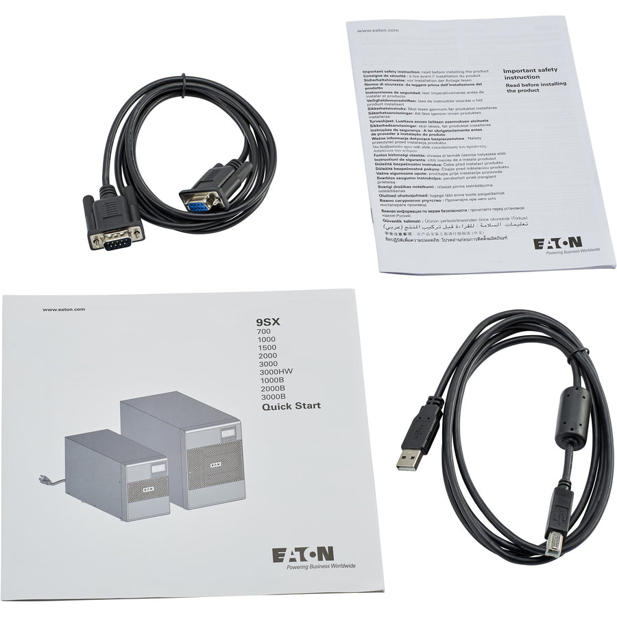 Eaton 9SX 1000VA 900W 120V Online Double-Conversion UPS - 6 NEMA 5-15R Outlets, Cybersecure Network Card Option, Extended Run, Tower 9SX1000