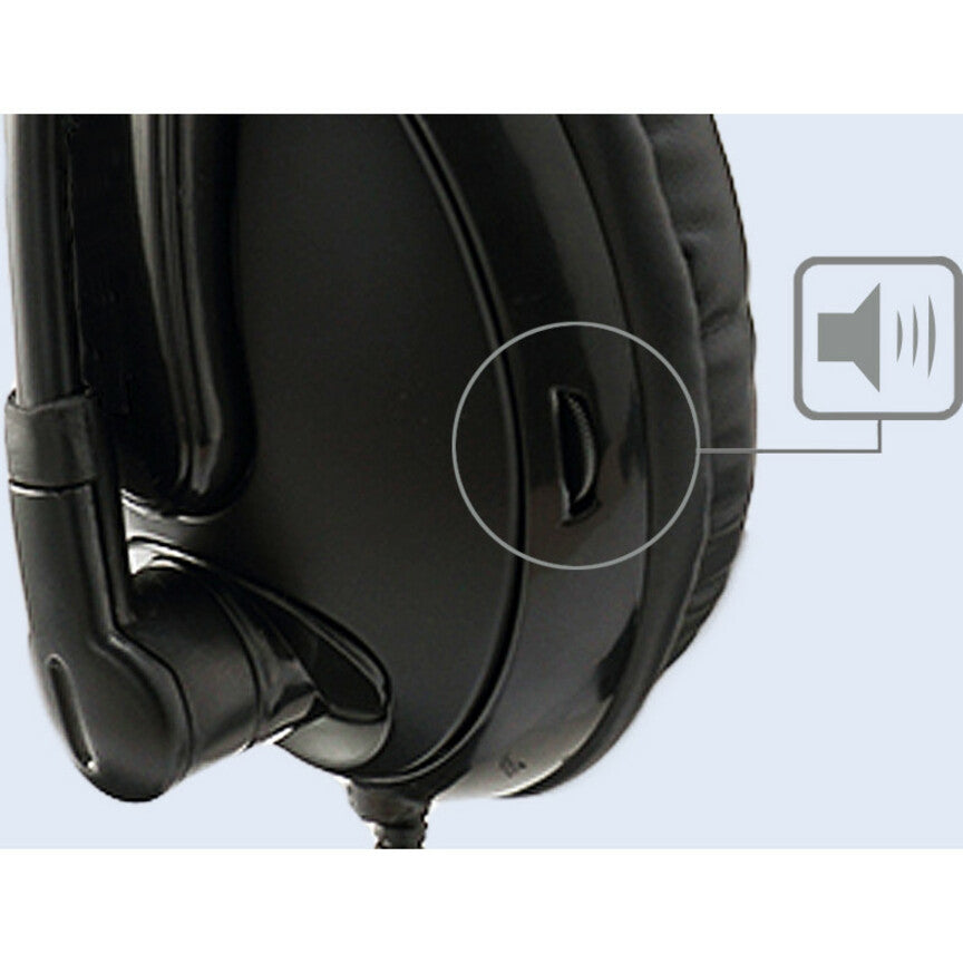 Adesso Xtream H5 - 3.5mm Stereo Headset with Microphone - Noise Cancelling - Wired- Lightweight XTREAM H5