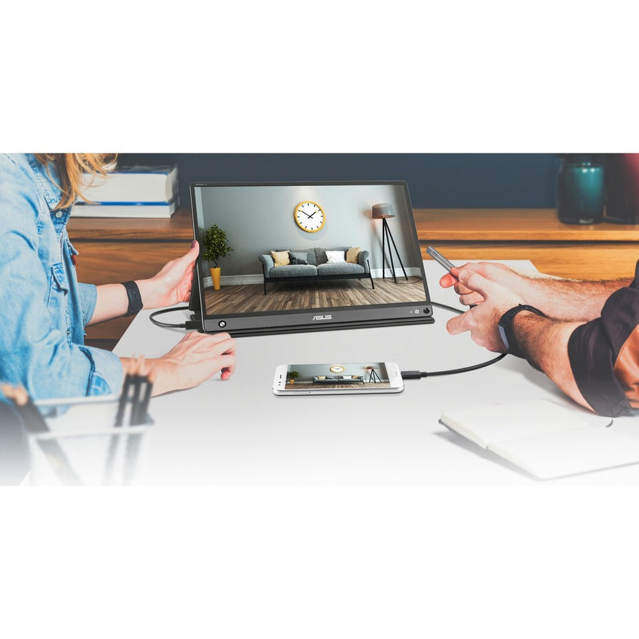 Asus ZenScreen GO MB16AHP 16" Class Full HD LCD Monitor - 16:9 - Black, Gray MB16AHP