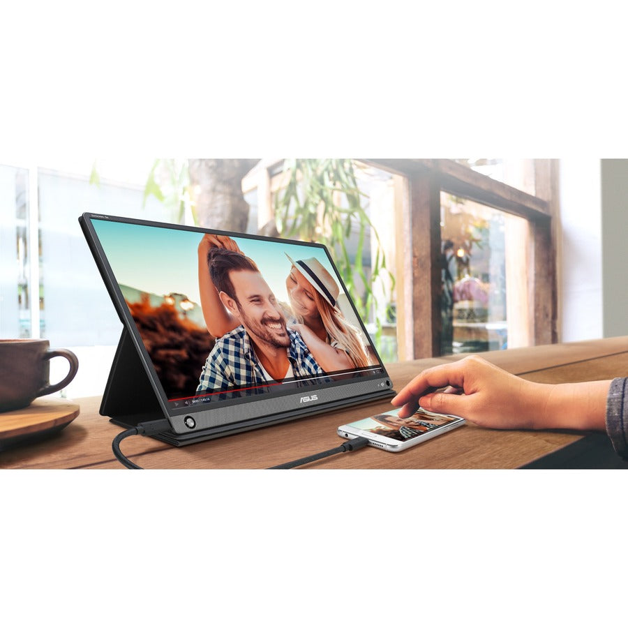 Asus ZenScreen GO MB16AHP 16" Class Full HD LCD Monitor - 16:9 - Black, Gray MB16AHP