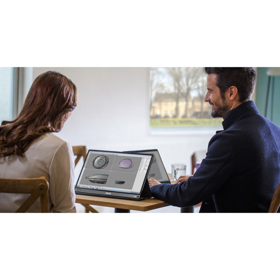 Asus ZenScreen GO MB16AHP 16" Class Full HD LCD Monitor - 16:9 - Black, Gray MB16AHP