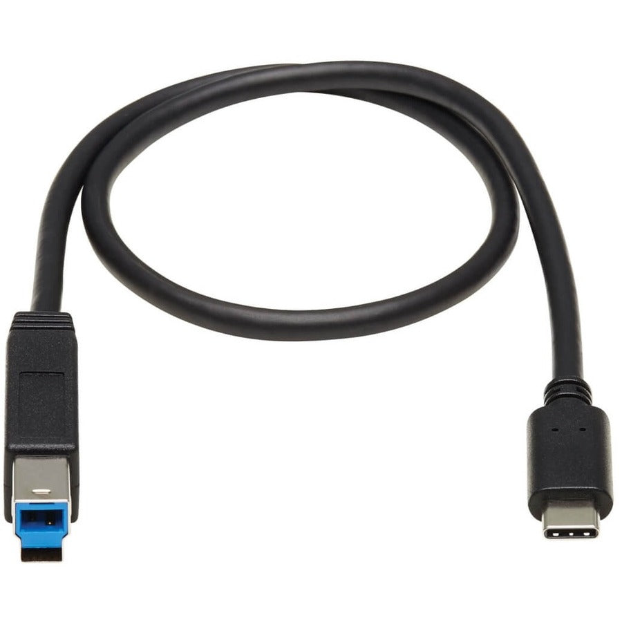 Eaton Tripp Lite Series USB-C to USB-B Cable (M/M) - USB 3.2 Gen 2 (10 Gbps), Thunderbolt 3 Compatible, 20 in. (51 cm) U422-20N-G2