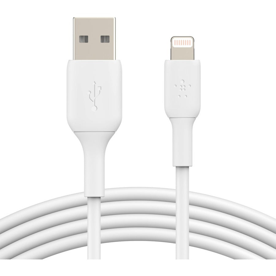 Belkin BoostCharge Lightning to USB-A Cable (1 meter / 3.3 foot, White) CAA001BT1MWH