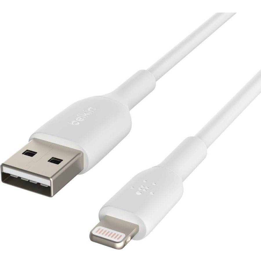 Belkin BoostCharge Lightning to USB-A Cable (1 meter / 3.3 foot, White) CAA001BT1MWH