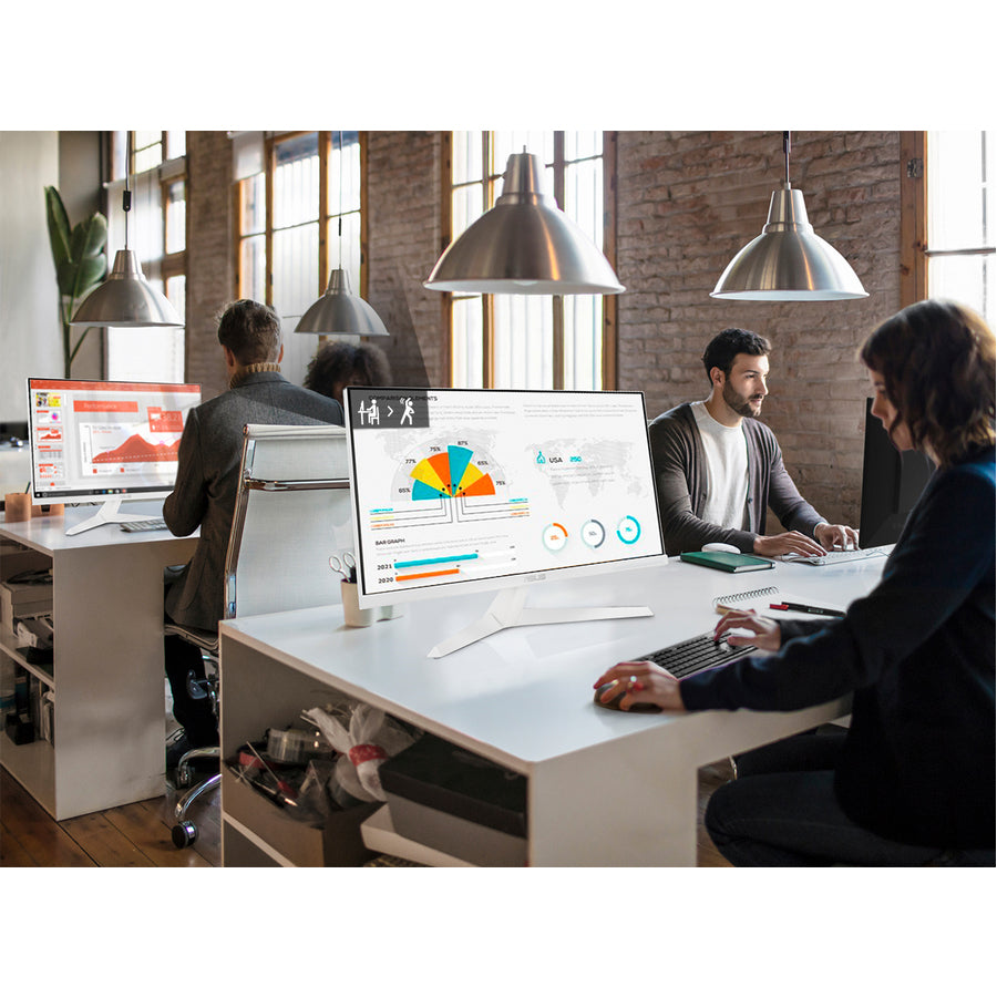 Asus VY279HE-W 27" Class Full HD LCD Monitor - 16:9 - White VY279HE-W