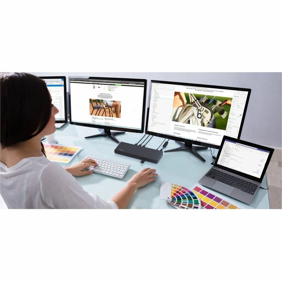 Belkin Universal USB-C Triple Display Dock-laptop docking station HDMI DisplayPort INC007TTBK