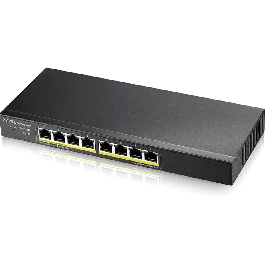 ZYXEL 8-port GbE Smart Managed PoE Switch GS1915-8EP