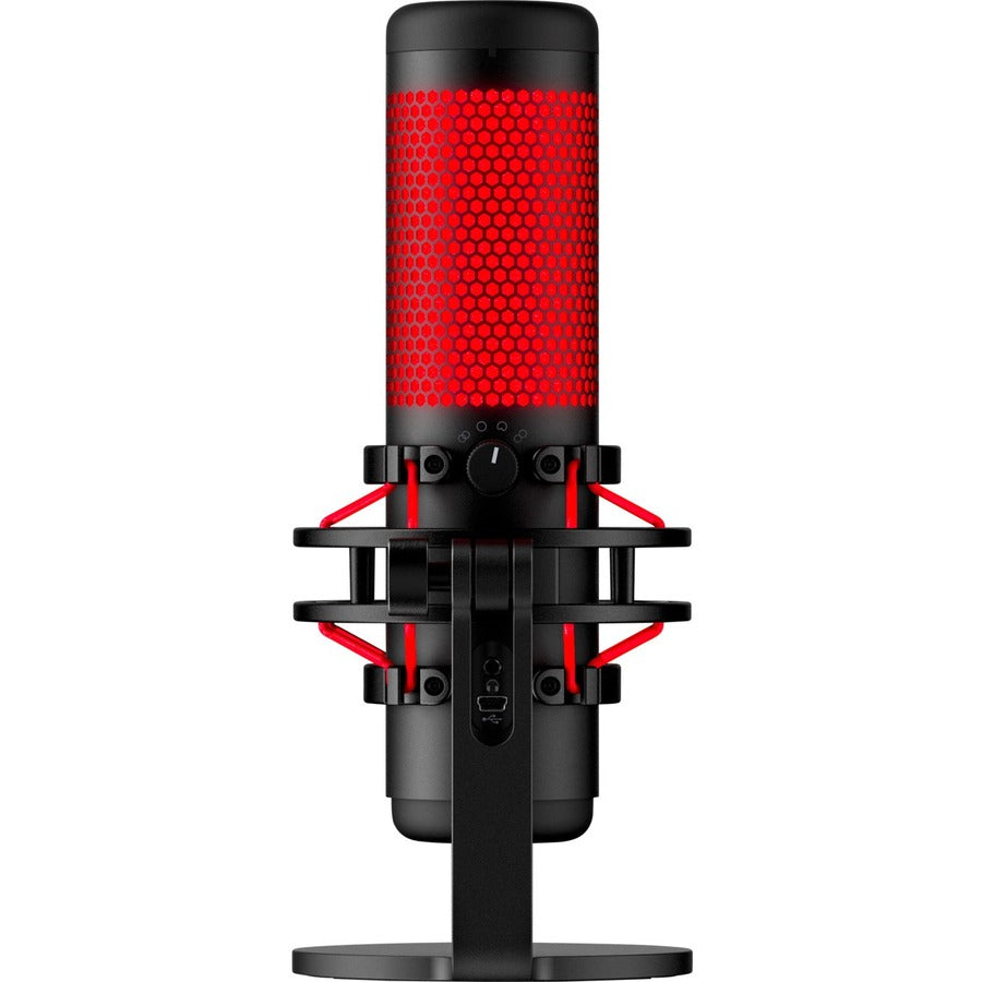 HyperX QuadCast Electret Condenser Microphone - Black, Red 4P5P6AA