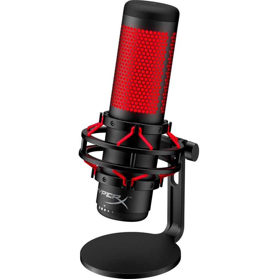 HyperX QuadCast Electret Condenser Microphone - Black, Red 4P5P6AA