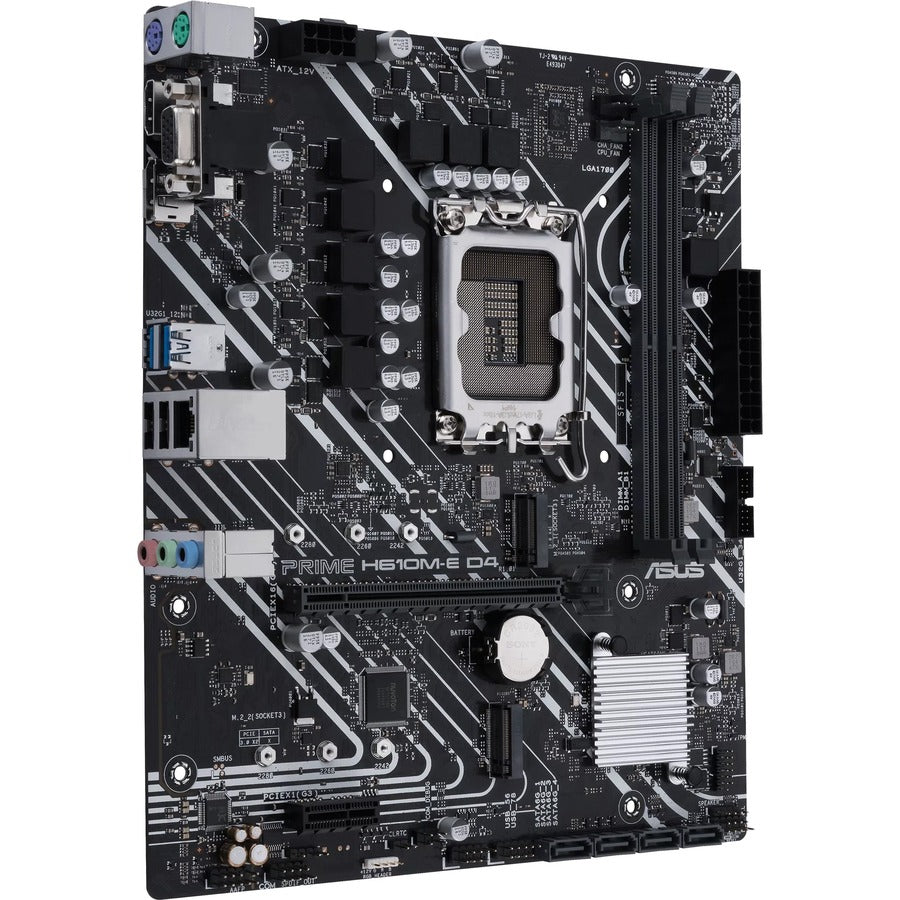 Asus Prime H610M-E D4-CSM Desktop Motherboard - Intel H610 Chipset - Socket LGA-1700 PRIME H610M-E D4-CSM