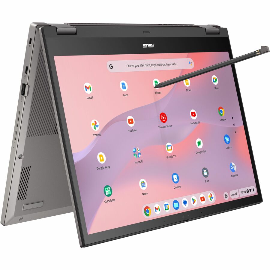 Asus Chromebook Vibe CX34 Flip CX3401 CX3401FBA-YZ762T-S 14" Touchscreen Convertible Chromebook - WUXGA - Intel Core i7 12th Gen i7-1255U - 16 GB - 512 GB SSD - Gray CX3401FBA-YZ762T-S