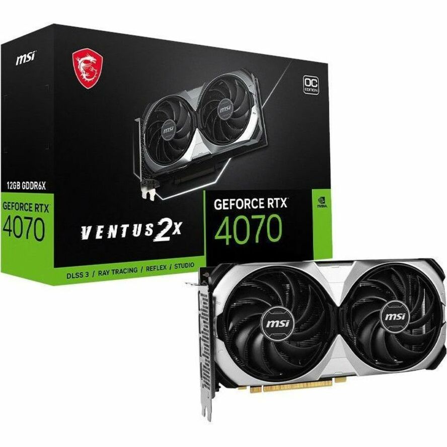 MSI NVIDIA GeForce RTX 4070 Graphic Card - 12 GB GDDR6X G4070V2X12C