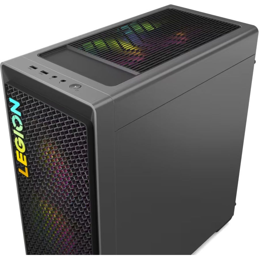 Lenovo Legion T5 26IRB8 90UT000MUS Gaming Desktop Computer - Intel Core i5 13th Gen i5-13400F - 8 GB - 1 TB HDD - 512 GB SSD - Tower - Storm Gray 90UT000MUS
