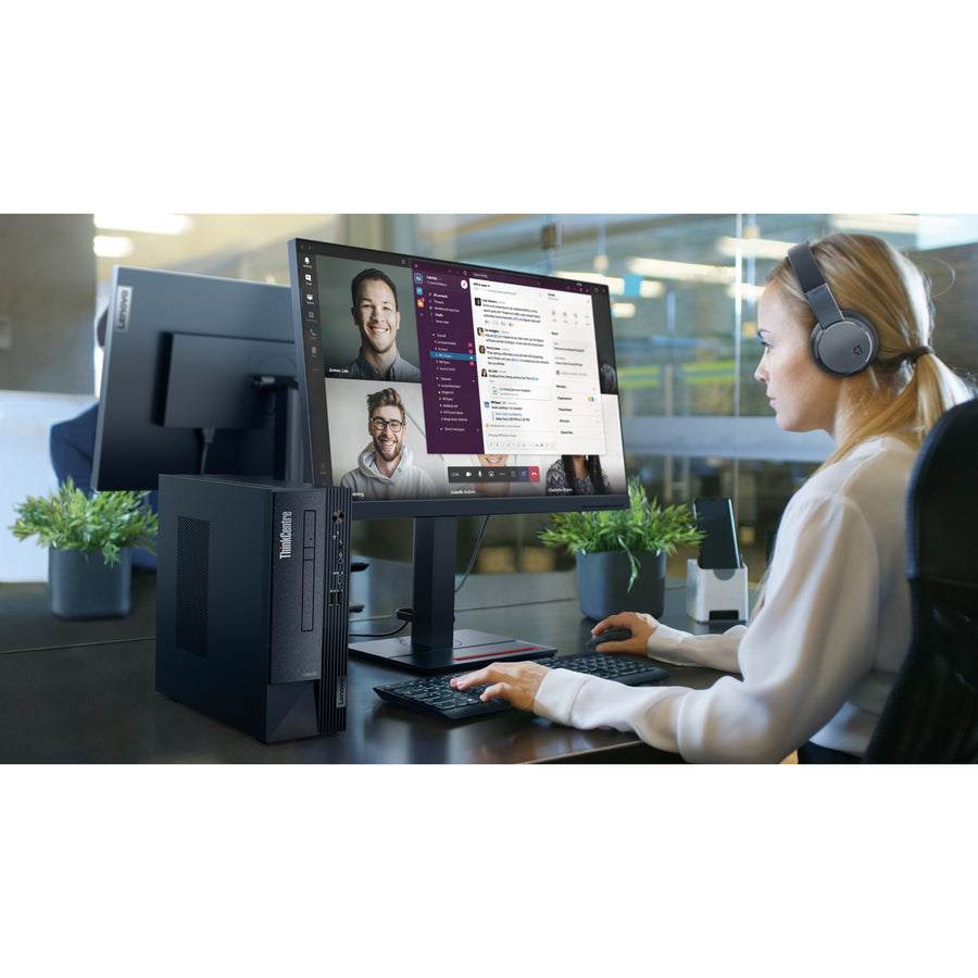 Lenovo ThinkCentre neo 50s Gen 4 12JF0002US Desktop Computer - Intel Core i5 13th Gen i5-13400 - 16 GB - 256 GB SSD - Small Form Factor - Black 12JF0002US