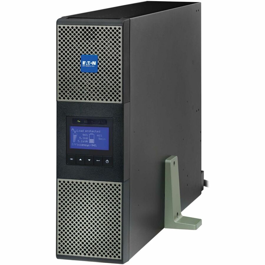 Eaton 9PX 6000VA 5400W 208V Online Double-Conversion UPS - L6-30P or Hardwired Input, 2 L6-20R, 2 L6-30R, Lithium-ion Battery, Cybersecure Network Card, Extended Run, 3U Rack/Tower - Battery Backup 9PX6K-L
