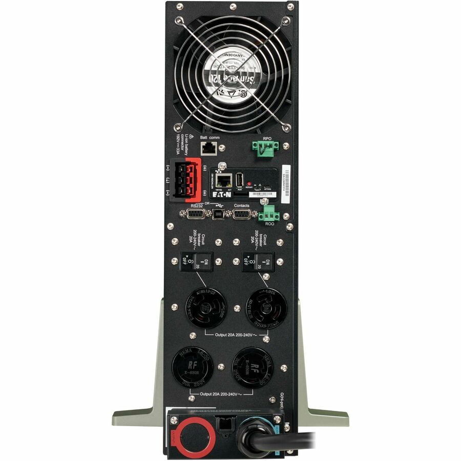 Eaton 9PX 6000VA 5400W 208V Online Double-Conversion UPS - L6-30P or Hardwired Input, 2 L6-20R, 2 L6-30R, Lithium-ion Battery, Cybersecure Network Card, Extended Run, 3U Rack/Tower - Battery Backup 9PX6K-L